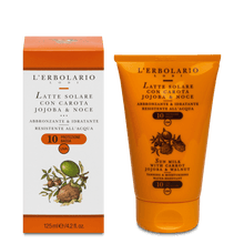 Carica l'immagine nel visualizzatore di Gallery, LATTE SOLARE CAROTA JOJOBA 125 ML SPF10