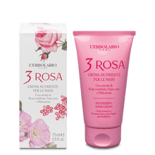 Carica l'immagine nel visualizzatore di Gallery, LINEA 3 ROSA CREMA NUTRIENTE PER LE MANI