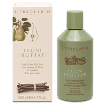 Carica l'immagine nel visualizzatore di Gallery, LINEA LEGNI FRUTTATI BAGNOSCHIUMA 250 ML