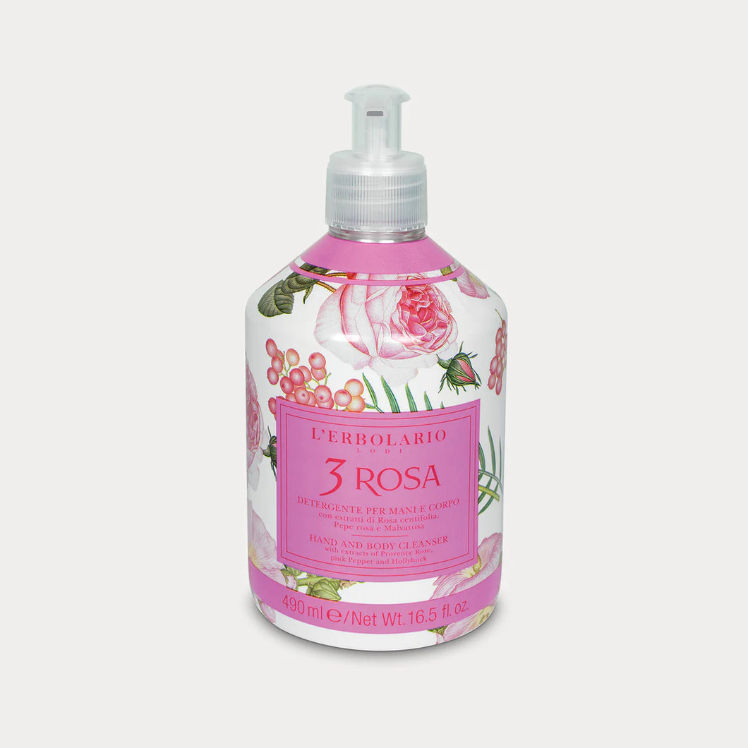LINEA 3 ROSA - DETERGENTE MANI E CORPO 490 ML