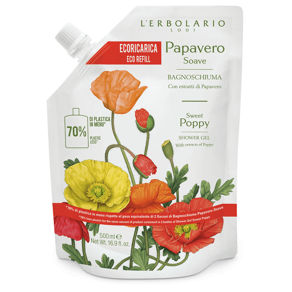 LINEA PAPAVERO BAGNOSCHIUMA RICARICA CONVENIENZA 500 ML