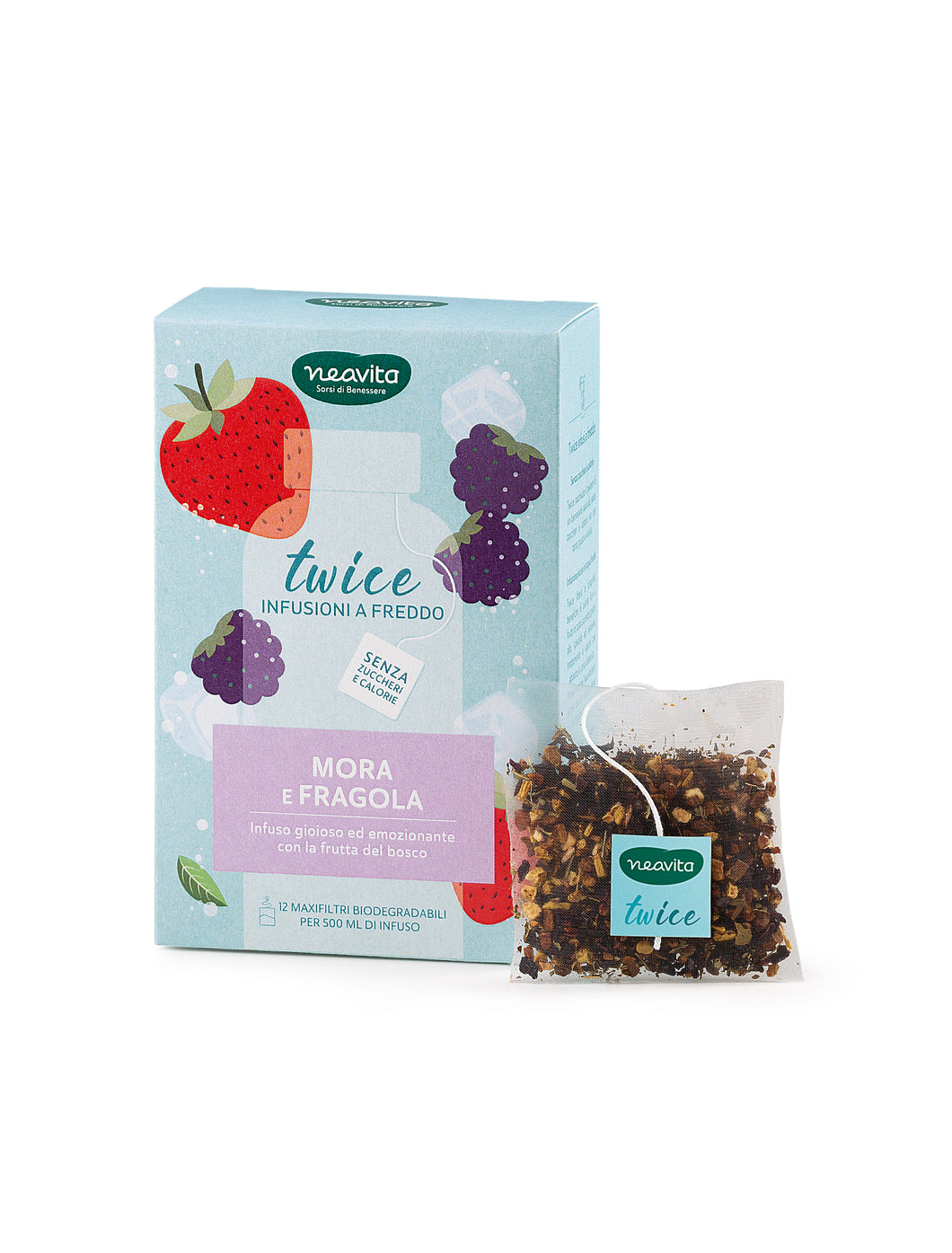 TWICE MORA E FRAGOLA 12 MAXI BUSTINE FILTROSCRIGNO