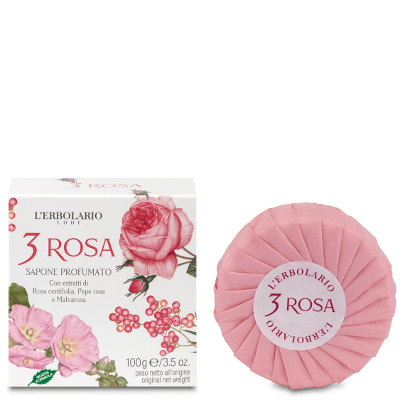 LINEA 3 ROSA - SAPONE PROFUMATO 100 GR