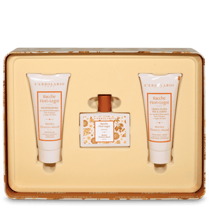 BERRY LINE FLOWERS AND WOODS BEAUTY SECRETS TRIO: BATH + CREAM + PERFUME