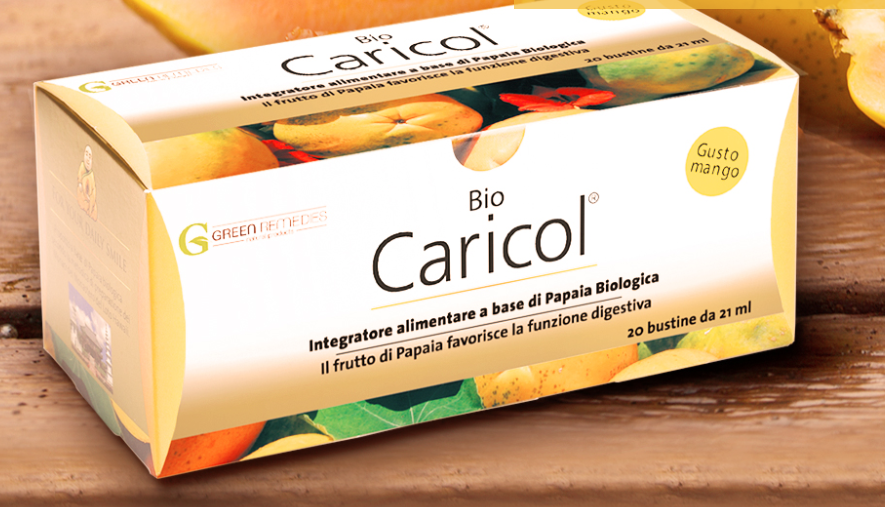 BIO CARICOL ORGANIC PAPAYA 20 SACHETS