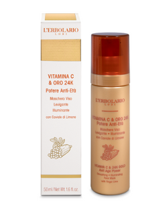 LINEA VITAMINA C E ORO 24K - MASCHERA VISO LEVIGANTE ILLUMINANTE ML 50