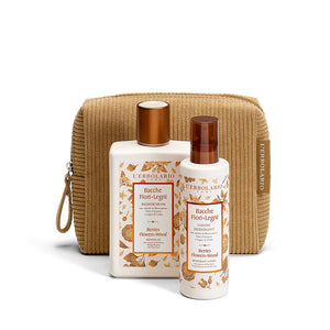 BERRY LINE FLOWERS AND WOODS BEAUTY CEDAR WOOD CLUTCH: BATH + DEODORANT